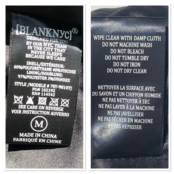 BLANK NYC Black Turquoise Studded Moto Jacket  NWT - Picture 5 of 8